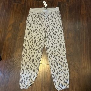 Michael Stars Gray Patterned Jogger Pants